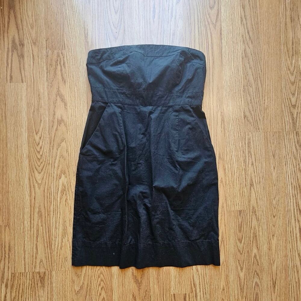 Y2K New York and Co Black Strapless Tube Dress – Size 4
